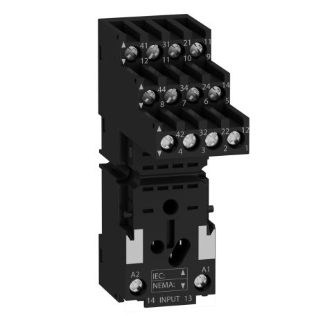 Harmony foglalat, RXM4 relékhez, szeparált elrendezésű, csatlakozós RXZE2S114M