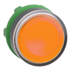   Harmony műanyag világító nyomógomb fej, Ø22, visszatérő, beépített LED-hez, narancssárga ZB5AW353