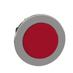   Harmony panelbe süllyesztett fém nyomógomb fej, Ø30, kiemelkedő, piros, nyomó-nyomó ZB4FH4