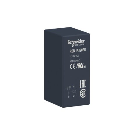 Harmony RSB interfész relé, 1CO, 12A, 24VDC RSB1A120BD
