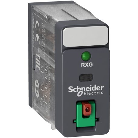 Harmony RXG Interfész relé, 2CO, 5A, 120VAC, tesztgomb, LED RXG22F7