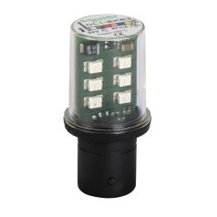   Harmony XVB kiegészítő, LED BA15d foglalathoz, villogó, 24 VAC/DC, zöld DL1BKB3