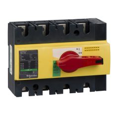 Interpact INS100 4P piros kapcsoló sárga homloklap 28925