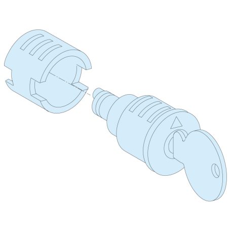 IP55 zár + 2 kulcs no. 2433A LVS09933