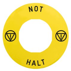   jelölt címke Ø60 -vészleállítóhoz - NOT-HALT/logo ISO13850 ZBY9230T