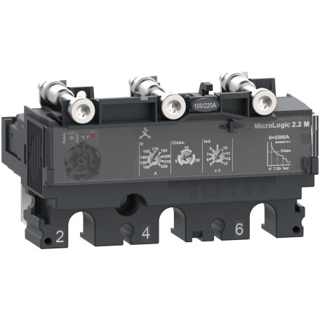 Kioldóegység MicroLogic 2.2 M   ComPacT NSX 100/160/250 megszakítóhoz, elektronikus, beállítás 50 A, 3P3d C1032M050