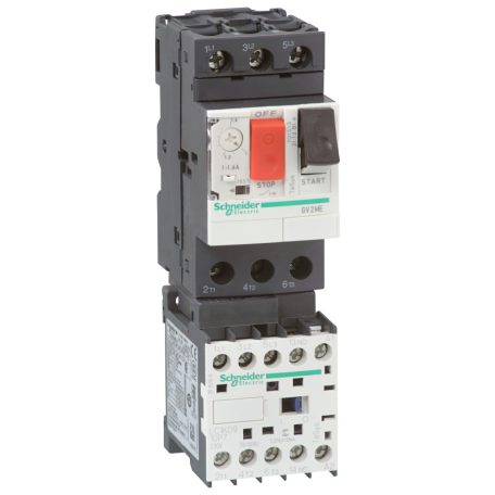 Komplett motorindító, 2,5A, 24VDC GV2ME07K1BW3