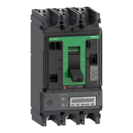 Megszakító ComPacT NSX400R, 200 kA 415 VAC, MicroLogic 6.3 E-M kioldóegység 320 A, 3P3d C40R36M320
