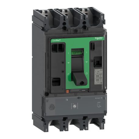Megszakító ComPacT NSX630N, 50 kA 415 VAC, MicroLogic 1.3 M kioldóegység 500 A, 3P3d C63N31M500