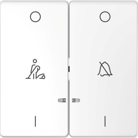 MERTEN Dupla billentyű, szállodai funkciókhoz, D-Life, lótuszfehér MTN3429-6035