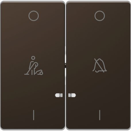 MERTEN Dupla billentyű, szállodai funkciókhoz, D-Life, mokka MTN3429-6052