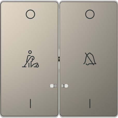 MERTEN Dupla billentyű, szállodai funkciókhoz, D-Life, nikkel MTN3429-6050