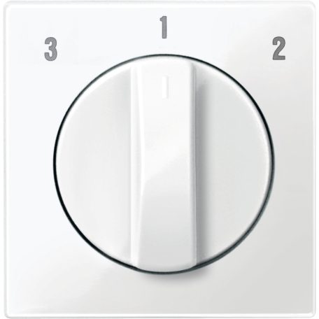MERTEN Fedlap forgatógombos ventilátor kapcsolóhoz, System-M, polárfehér MTN567319