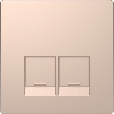 MERTEN Fedlap, 2xRJ45 aljzathoz, D-Life, pezsgő MTN4572-6051