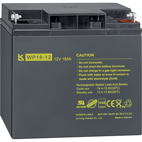Merten-KNX Zselés ólom akkumulátor 12V 18 Ah MTN668991