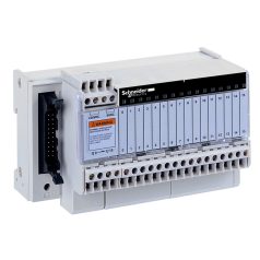   Modicon ABE7 elosztóblokk, fix SSR relés, 0,5A, 16ki digitális csatorna, 24 VDC ABE7S16S1B2