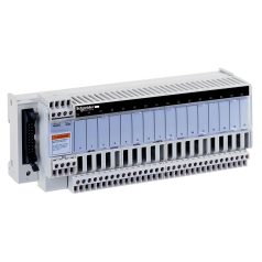  Modicon ABE7 elosztóblokk, fix SSR relés, 16be digitális csatorna, 2 sorkapocs/csatorna, PLC leválasztás, 230 VAC ABE7S16E2M0