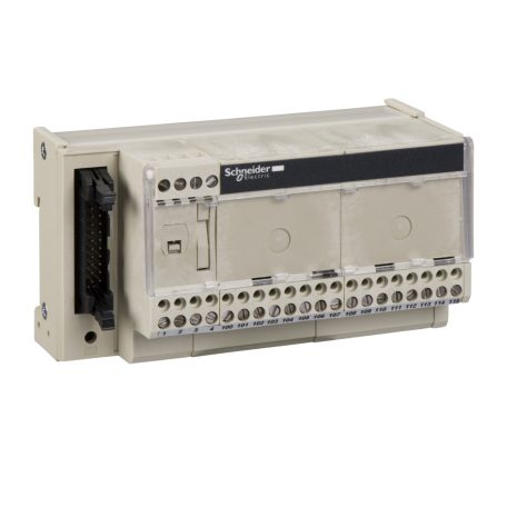 Modicon ABE7 elosztóblokk, univerzális, HE10, 16 digitális csatorna, 1 sorkapocs/csatorna ABE7H16R10
