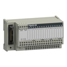   Modicon ABE7 elosztóblokk, univerzális, HE10, 16 digitális csatorna, 2 sorkapocs/csatorna, LED visszajelzés ABE7H16R21