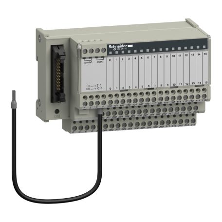 Modicon ABE7 elosztóblokk, univerzális, HE10, 16 digitális csatorna, 3 sorkapocs/csatorna, LED visszajelzés ABE7H16R31