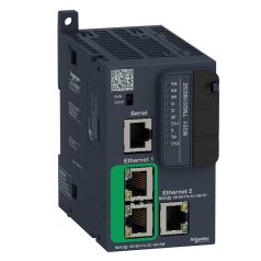   Modicon M251épvezérlő PLC elosztott I/O architektúrához, RS232/RS485, 2x Ethernet Modbus TCP/IP, 24 VDC TM251MESE