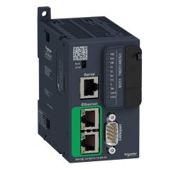   Modicon M251épvezérlő PLC elosztott I/O architektúrához, RS232/RS485, Ethernet Modbus TCP/IP, CANopen, 24 VDC TM251MESC