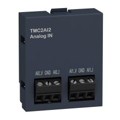   Modicon TMC jelkártya, 2 analóg bemenet (0-10V / 0-20mA / 4-20mA), 12 bit, M221 PLC-hez TMC2AI2