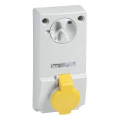   MUREVA PK (Unika) Panelre szerelhető, reteszelhető aljzat, 2P+F, 4h, 16A, 130V, IP44, védelem nélkül 82028