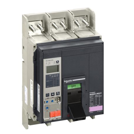 NS 1250 N 3P fix kézi vezérlésű készülék mellső csatlakozás Micrologic 2.0E 34412