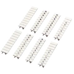   Pattintható jelölő, 10 karakteres (81-90-ig), 5 mm széles, fehér NSYTRAB590