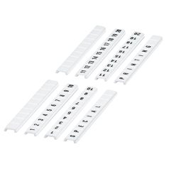   Pattintható jelölőszalag, 10 karakteres (41-50-ig), 5 mm széles, fehér NSYTRABF550