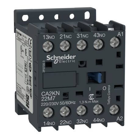Segédkapcsoló 2 záró, 2 nyitó, AC, 50/60 Hz CA2KN22M7