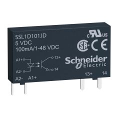   SSL sorkapocs szilárdtestrelé, DC kapcsolás, 1NO, 1-48VDC, 100mA, 24VDC SSL1D101BD