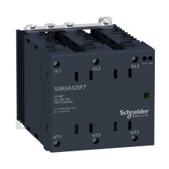   SSM szilárdtestrelé, 3f, nullfeszültségű kapcsolás, 3NO, 48-600VAC, 25A, 120VAC SSM3A325F7