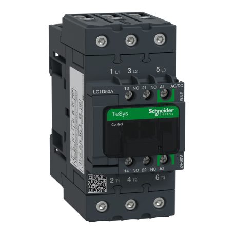 TESYS D kontaktorREEN-3P 440V 50A 24VAC LC1D50ABNE