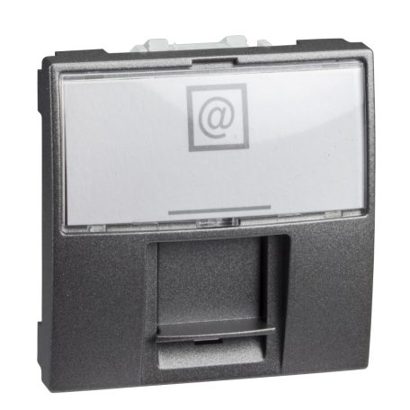 Unica 1xRJ45 Cat5e UTP aljzat, rögzítőkeret nélkül, 2 modulos,rafit MGU3.411.12