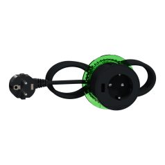   UNICA SYSTEM+ Bútorba süllyeszthető 2P+F / USB A, antracit INS44005