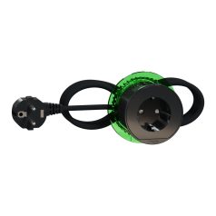   UNICA SYSTEM+ Bútorba süllyeszthető 2P+F csatlakozóaljzat, antracit INS44001