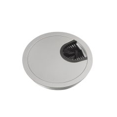   UNICA SYSTEM+ Bútorba süllyeszthető fém kábelkivezető, 80 mm, alu INS61210