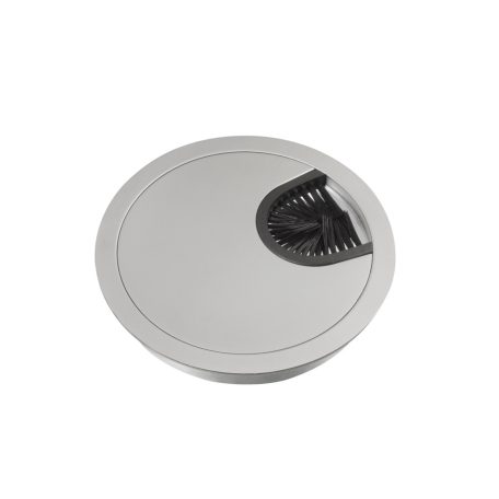 UNICA SYSTEM+ Bútorba süllyeszthető fém kábelkivezető, 80 mm, alu INS61210