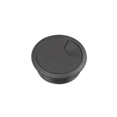   UNICA SYSTEM+ Bútorba süllyeszthető kábelkivezető, 60 mm, fekete INS61215