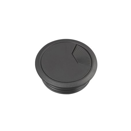 UNICA SYSTEM+ Bútorba süllyeszthető kábelkivezető, 60 mm, fekete INS61215