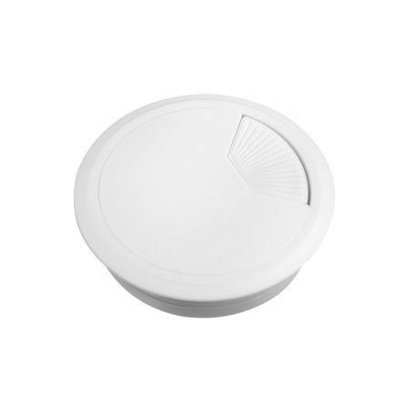 UNICA SYSTEM+ Bútorba süllyeszthető kábelkivezető, 80 mm, fehér INS61211