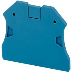   Véglap 2,2 mm csavaros egyszintes sorkapocshoz 1x1 csatlakozás 2,5-10 mm2 kék NSYTRAC22BL
