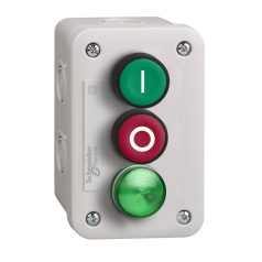   vezérlő állomás with zöld pb 1NO+ piros pb 1NC + zöld jelző LED 230..240V XALE33V1M