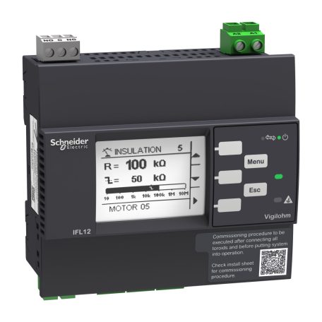 Vigilohm fejlett 12 csatornás hibalokátor Modbus kommunikációval- Kórház 110-230VAC - 125/250VDC IMDIFL12MC