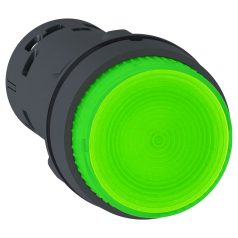   világító nyomógomb - - retesz -1NO - zöld - 230v XB7NJ0361