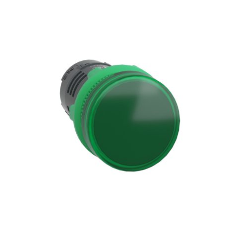 zöld monolitikus jelzőlámpa Ø22 egyszerű búra LED-del 110...120V XB5EVG3