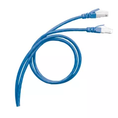   LEGRAND patch kábel RJ45-RJ45 Cat6 árnyékolt (S/FTP) PVC 1 méter kék d: 6,2mm AWG27 LCS3