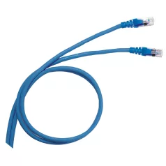   LEGRAND patch kábel RJ45-RJ45 Cat6 árnyékolt (F/UTP) PVC 3 méter kék d: 6mm AWG26 LCS3